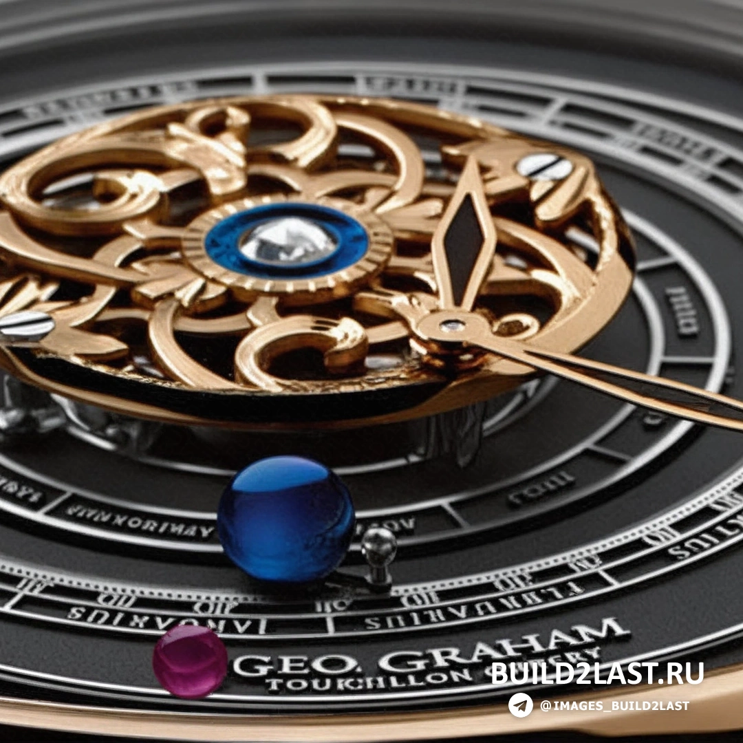 Общий вид эксклюзивных часов Geo Graham-Tourbillon-Orrery с механизмом в действии.